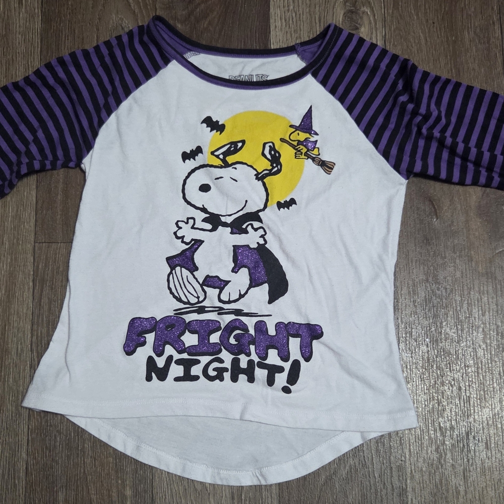 Peanuts White Cotton Blend Shirt